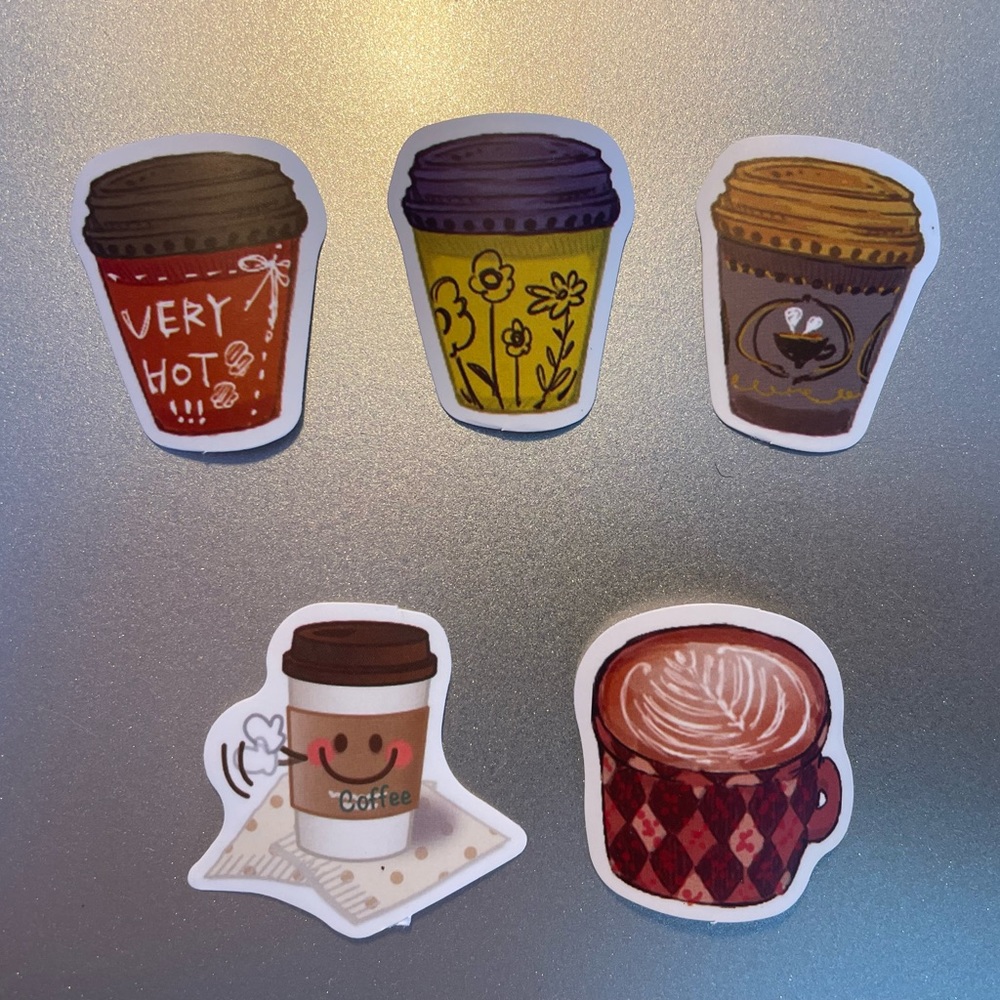 2/$8 Coffee stickers
